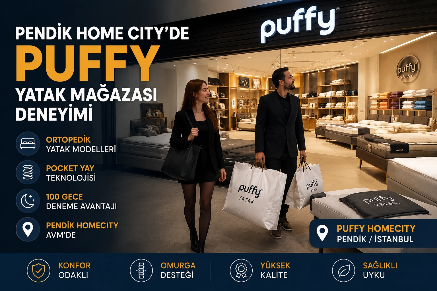 Eşinizi Mağazada Kaybetmenin En Konforlu Yolu: Puffy Pendik Homecity Deneyimi