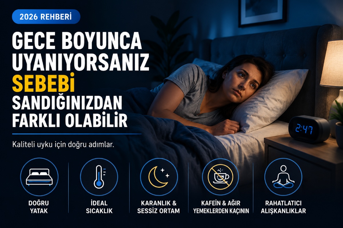 Gece Boyunca Uyanıyorsanız Sebebi Sandığınızdan Farklı Olabilir