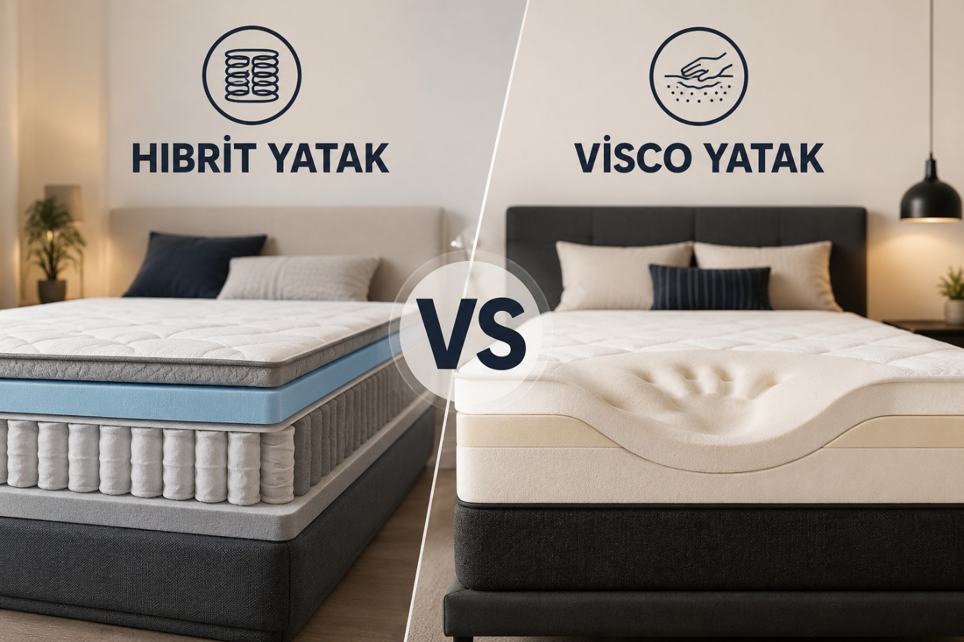 Hibrit Yatak mı Visco Yatak mı? 2026 Detaylı Karşılaştırma Rehberi