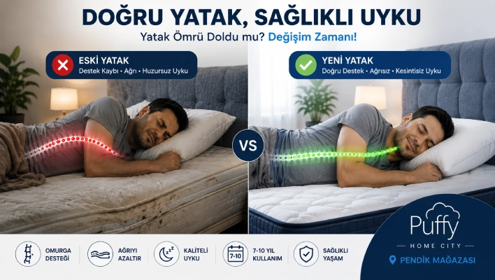 Yatak Ömrü: Yatağınızı Ne Zaman Değiştirmelisiniz? (7 Belirti)